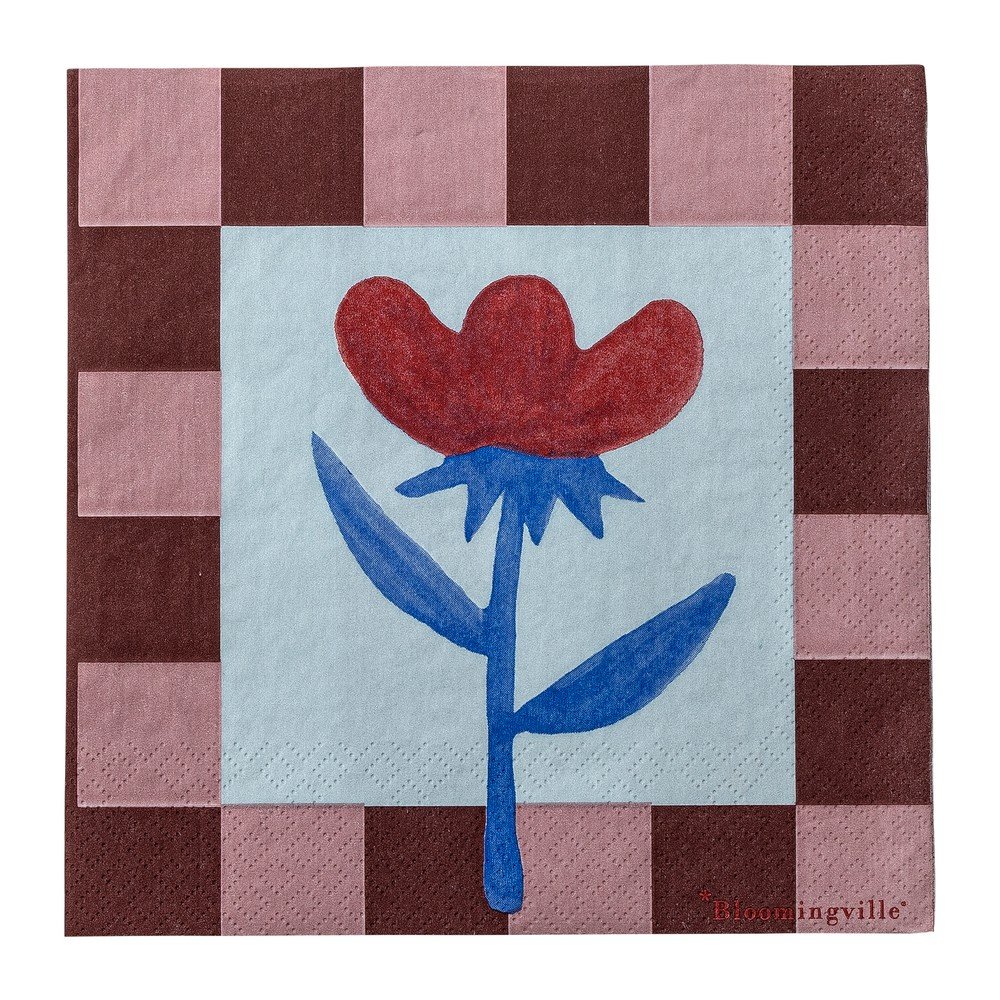 Papierové obrúsky v súprave 20 ks 33x33 cm Vinia – Bloomingville