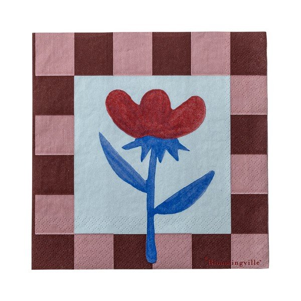 Papierové obrúsky v súprave 20 ks 33x33 cm Vinia – Bloomingville