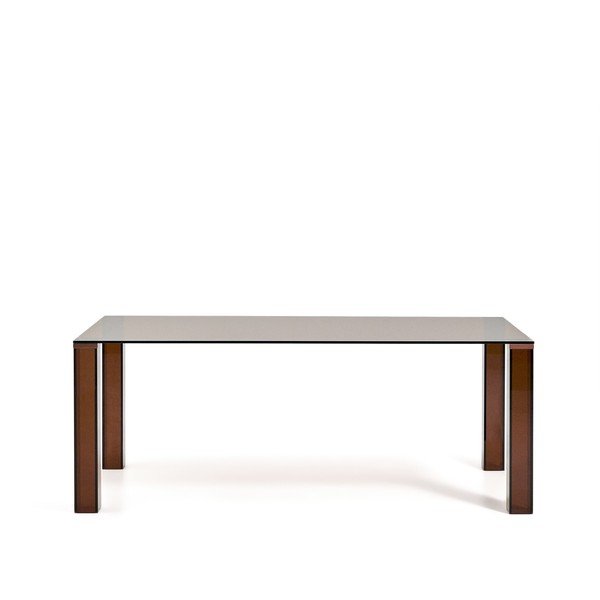 Sklenený jedálenský stôl 100x200 cm Adularia – Kave Home-image-2