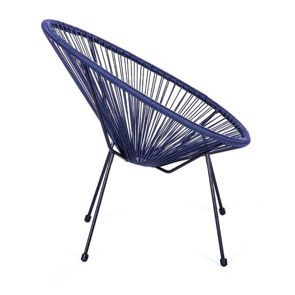 Modré kovové/plastové záhradné kreslo Avocado Comfort – Bonami Selection-image-2