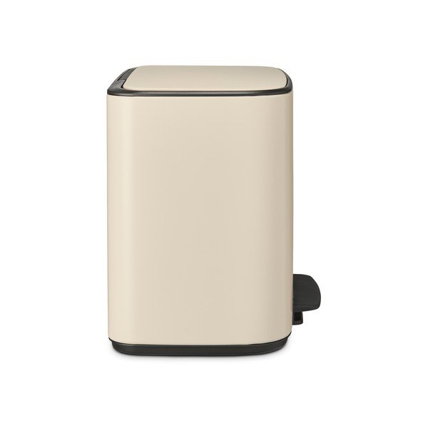 Béžový nášľapný oceľový odpadkový kôš 36 l Bo – Brabantia-image-2