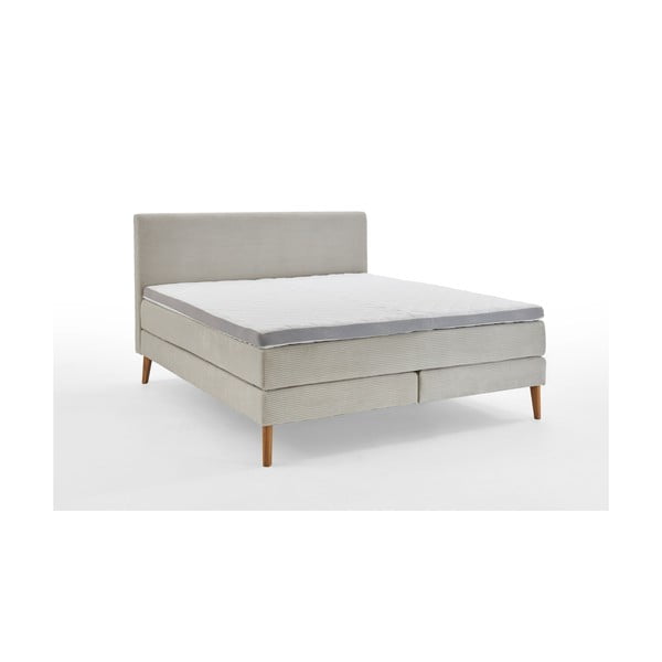 Béžová boxspring posteľ 160x200 cm Linea – Meise Möbel-image-3
