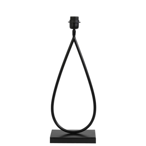 Matne čierny kovový podstavec stolovej lampy 51 cm Tamsu – Light & Living