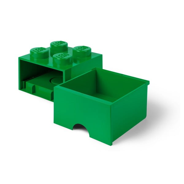 Zelený úložný box so zásuvkou LEGO®-image-2