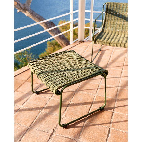 Zelená záhradná podnožka Maurina – Kave Home-image-3