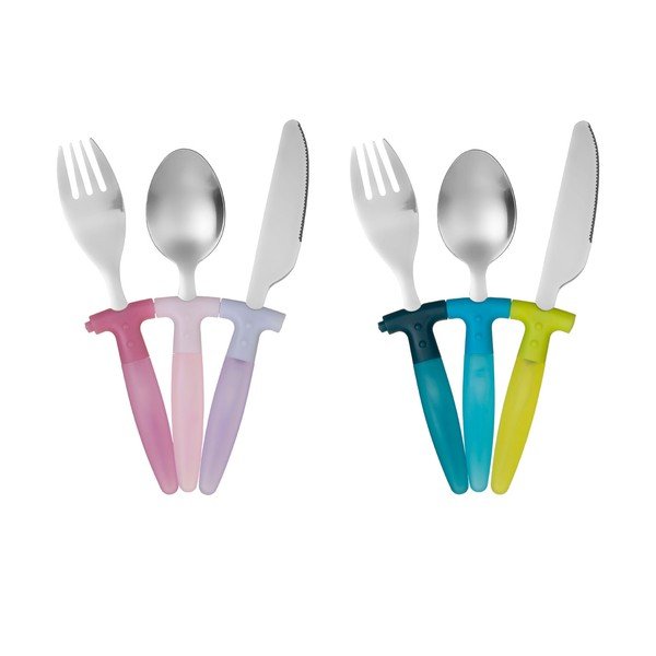3-dielna sada detského príboru z nerezovej ocele Premier Housewares Rainbow-image-4