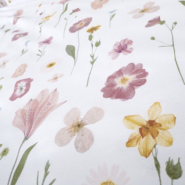Bielo-ružové obliečky Catherine Lansfield Wild Flowers, 135 x 200 cm-image-3
