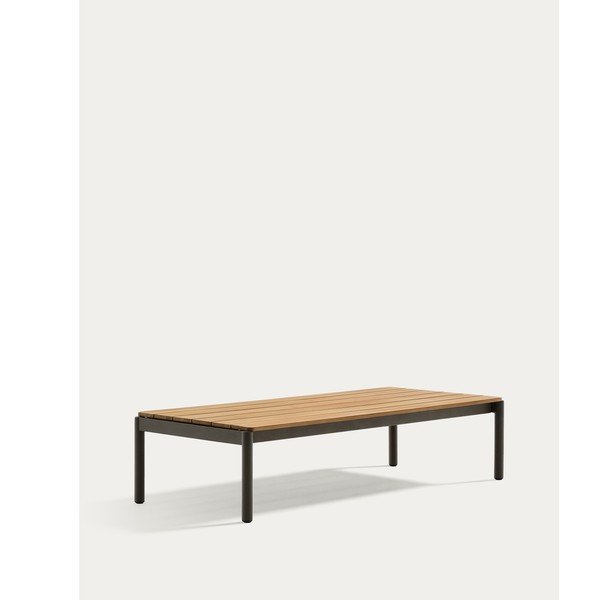 Záhradný konferenčný stolík z teakového dreva 63x149 cm Sorells – Kave Home-image-4