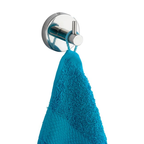 Nástenný háčik z nehrdzavejúcej ocele v lesklej striebornej farbe Bosio – Wenko-image-2