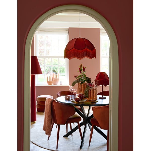 Svetločervené čalúnené jedálenské kreslá v súprave 2 ks Kosaka – Light & Living-image-1