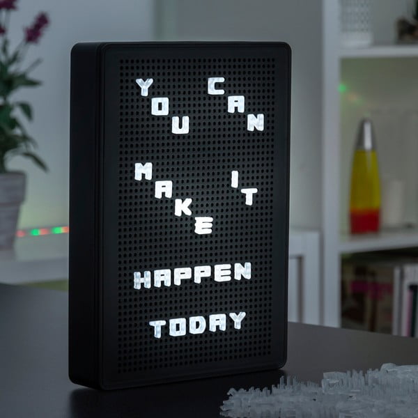 Čierna LED svetelná tabuľa s písmenkami InnovaGoods-image-2