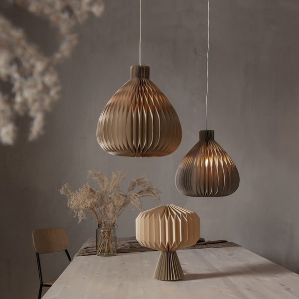 Svetlohnedé tienidlo ø 30 cm Honeycomb – Star Trading-image-4