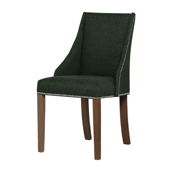 Zelená stolička s tmavohnedými nohami Ted Lapidus Maison Patchouli