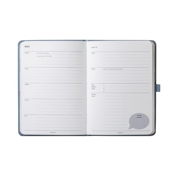 Plánovací diár Busy B Goals Diary Periwinkle-image-3
