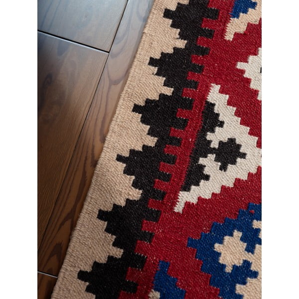 Červený obojstranný ručne tkaný vlnený koberec 120x170 cm Kamal Rami – Nouristan-image-4