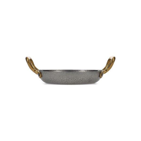 Servírovací kovový tanier v striebornej farbe ø 18 cm Serve – BonBistro-image-2