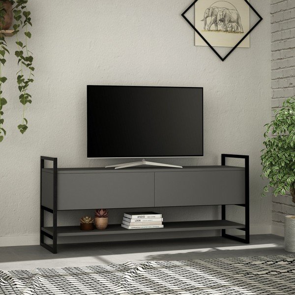 Antracitový TV stolík Metola Anthracite-image-1