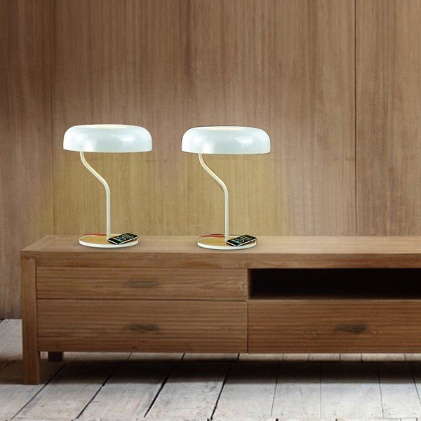 Biela stolová lampa Jelly White-image-1