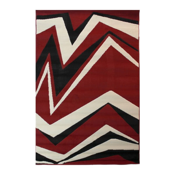 Červený koberec Flair Rugs Element Shard, 80 × 150 cm