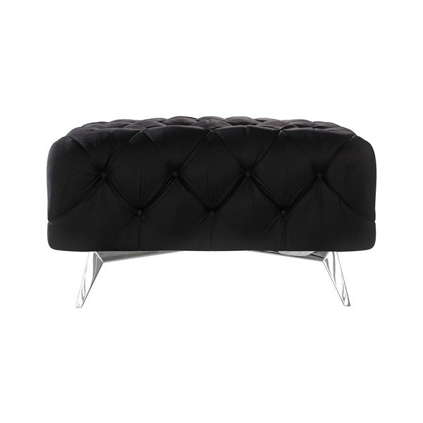 Čierna zamatová podnožka Chelsea – Ropez