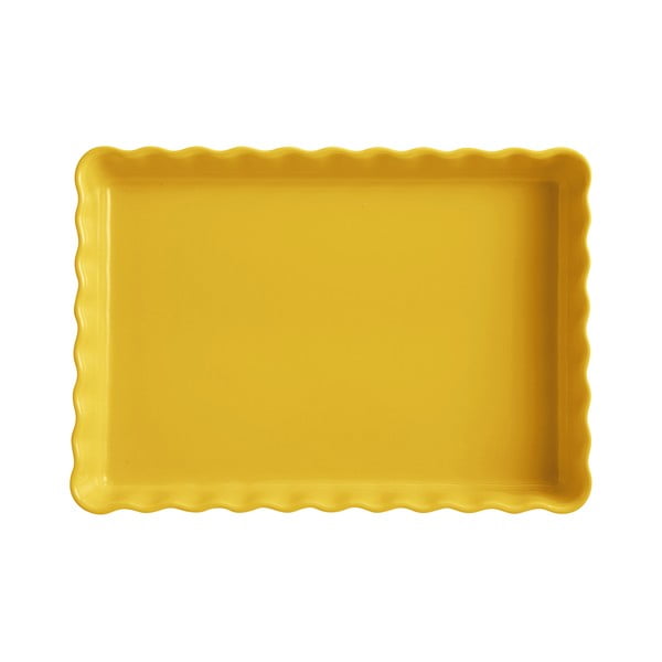 Žltá keramická koláčová forma Emile Henry, 24 × 34 cm-image-2
