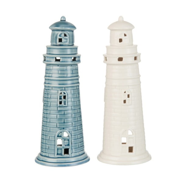 Sada dvoch svietnikov J-Line Lighthouse