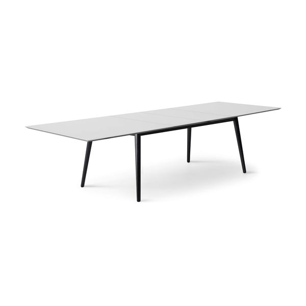 Bielo-čierny rozkladací jedálenský stôl s bielou doskou 100x210 cm Meza – Hammel Furniture-image-1