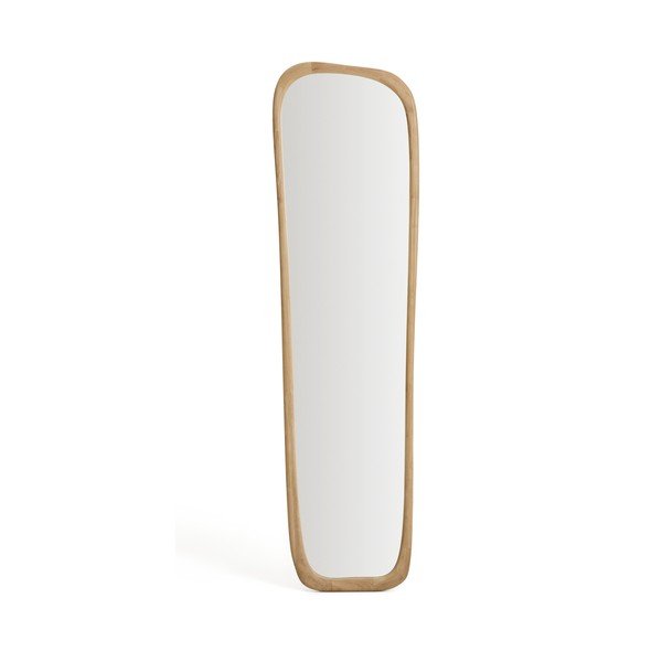 Nástenné zrkadlo s dreveným rámom 61x158 cm Alura – Kave Home-image-3