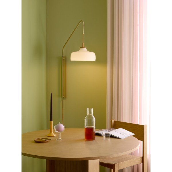 Biele/béžové nástenné svietidlo do zásuvky ø 29 cm Current – Hübsch-image-1