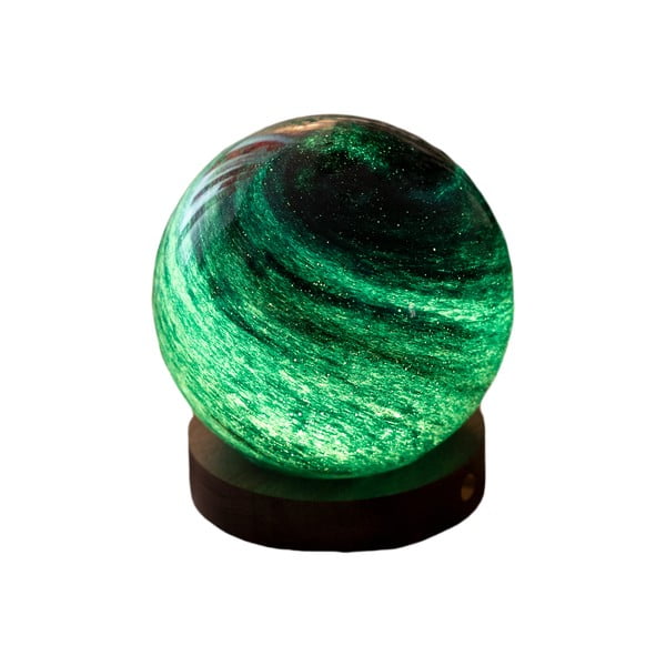 Tmavohnedá/tmavo prírodná svetelná dekorácia na USB ø 8 cm Stellar Ocean – Gingko-image-1