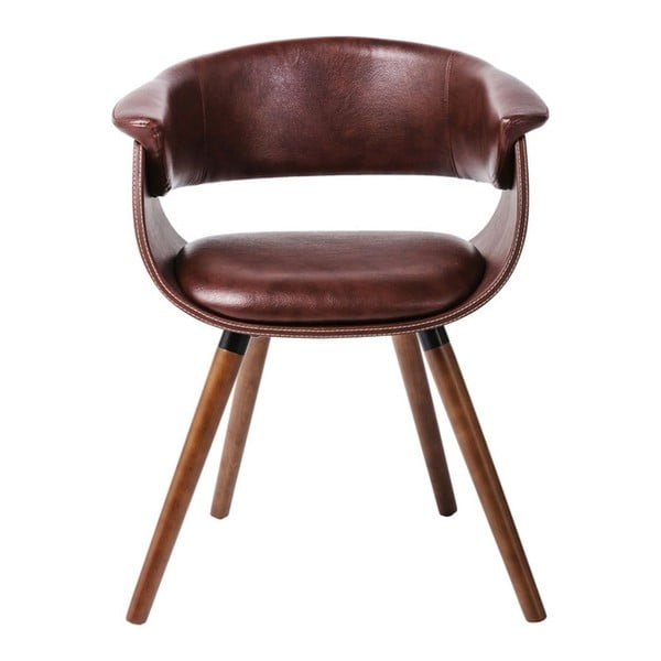 Sada 2 hnedých stoličiek s nohami z bukového dreva Kare Design