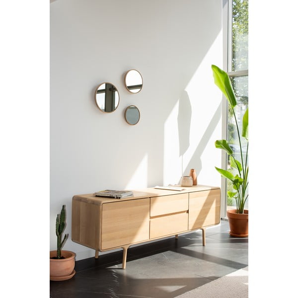 TV komoda z masívneho dubového dreva Gazzda Fawn Natural-image-2