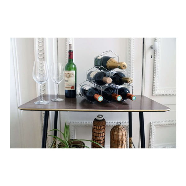 Sivý kovový stojan na víno Compactor-image-3