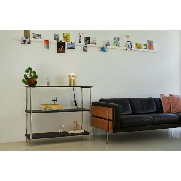 Stmievateľná stolová lampa v zlatej farbe so skleneným tienidlom (výška 22 cm) Loop – tala-image-1