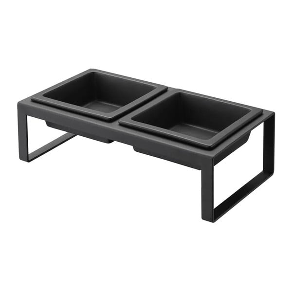 Súprava misky a boxu na granule pre domáceho maznáčika Tower – YAMAZAKI-image-4