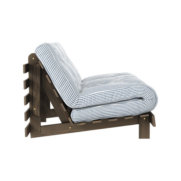 Biela/svetlo modrá rozkladacia pohovka 140 cm Roots - Karup Design-image-1