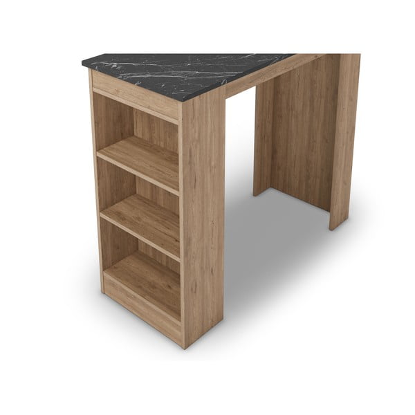 Barový stôl s doskou v dekore mramoru 47x120 cm Peru - Marckeric-image-3