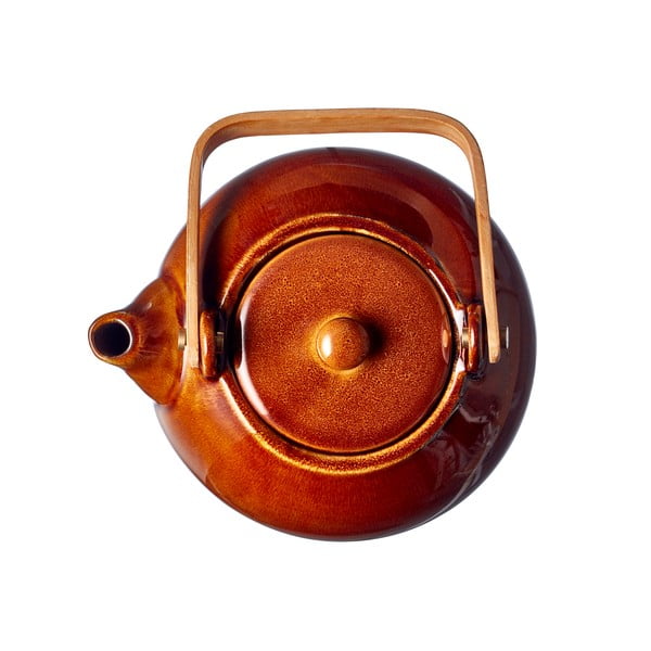 Jantárová keramická kanvica na čaj so sitkom 1,2 l Gastro Amber – Bitz-image-2