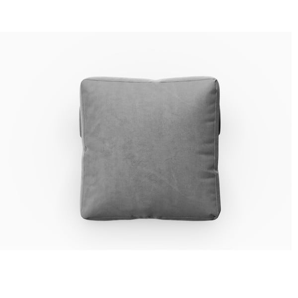 Sivý zamatový vankúš k modulárnej pohovke Rome Velvet - Cosmopolitan Design-image-1