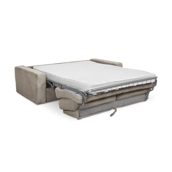 Svetlohnedá menčestrová rozkladacia pohovka 195 cm Nona – Makamii-image-3