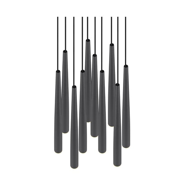 Čierne LED závesné svietidlo ø 30 cm Cala – Trio Select-image-3