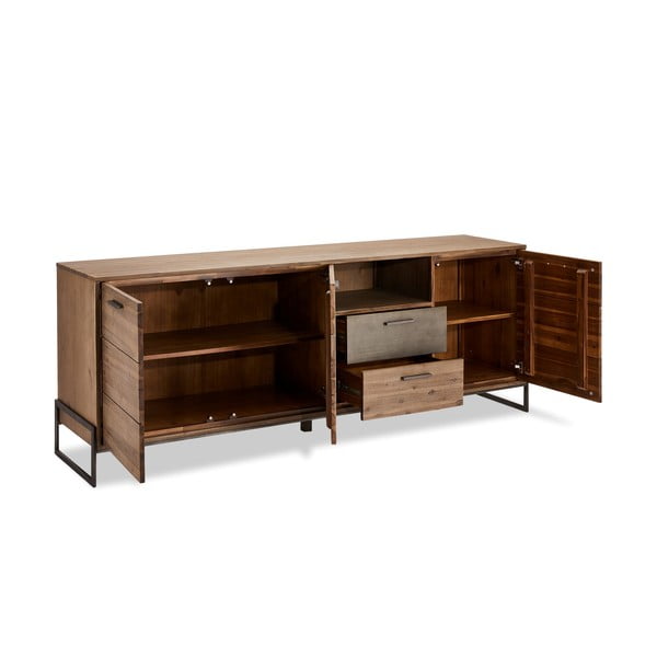 Hnedá komoda z masívneho dreva Furnhouse Mallorca, velká-image-3