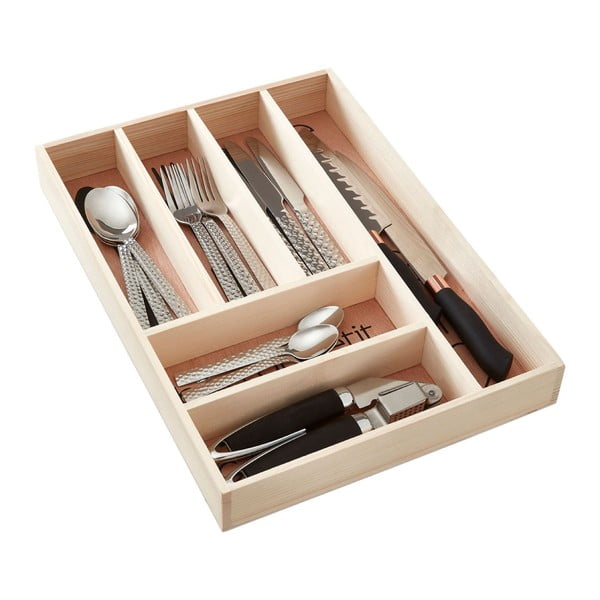 Drevený príborník do zásuvky v prírodnej farbe 30 x 42 cm Bessan – Premier Housewares-image-1