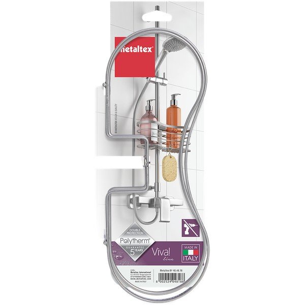 Závesná polička na sprchu Metaltex Viva-image-3