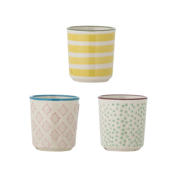 Súprava 3 kameninových kalíškov na vajce Bloomingville Patrizia-image-2