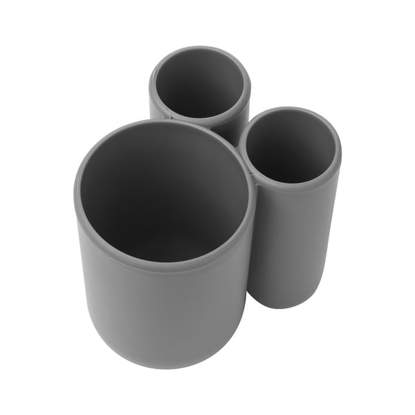 Sivý plastový téglik na zubné kefky Touch – Umbra-image-4