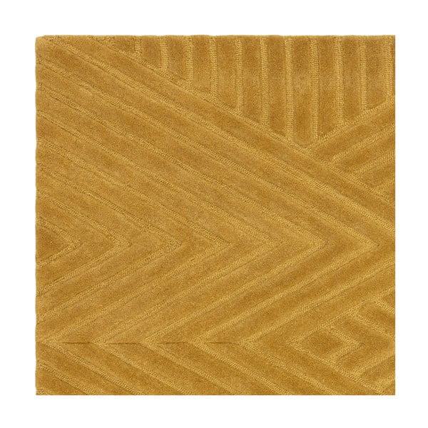 Okrovožltý vlnený koberec 120x170 cm Hague – Asiatic Carpets-image-3
