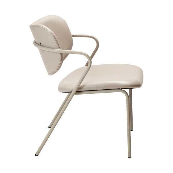 Béžové kreslo z imitácie kože Zed – DAN-FORM Denmark-image-3