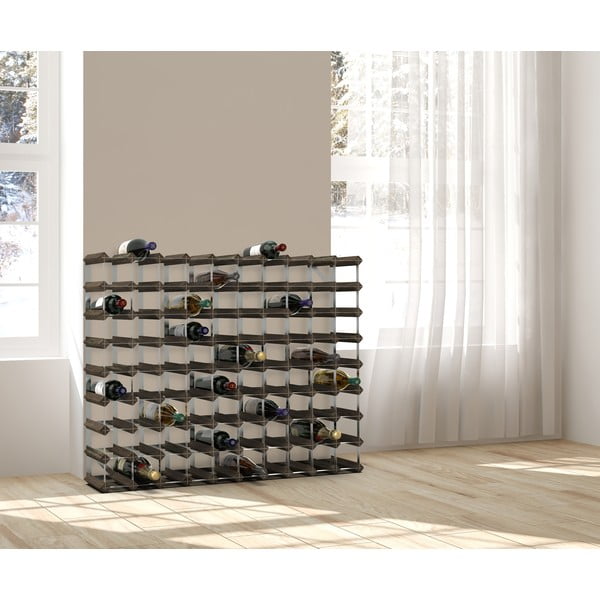 Regál na víno z borovicového dreva na 90 fliaš - RTA-image-4