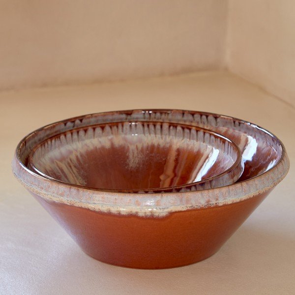 Misa z kameniny v tehlovo-béžovej farbe ø 25 cm Poterie – Casafina-image-2